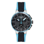  Shop Authentic Tissot T Race Cycling Chronograph Black Dial Two Tone Rubber Strap Watch For Men - T111.417.37.441.05 - Luxxuri