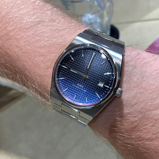  Shop Authentic Tissot Powermatic 80 Automatic Gradient Blue Dial Silver Steel Strap Watch for Men - T137.407.11.051.01 - Luxxuri