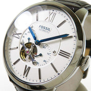  Shop Authentic Fossil Townsman Automatic Chronograph White Dial Blue Leather Strap Watch for Men - ME3167 - Luxxuri