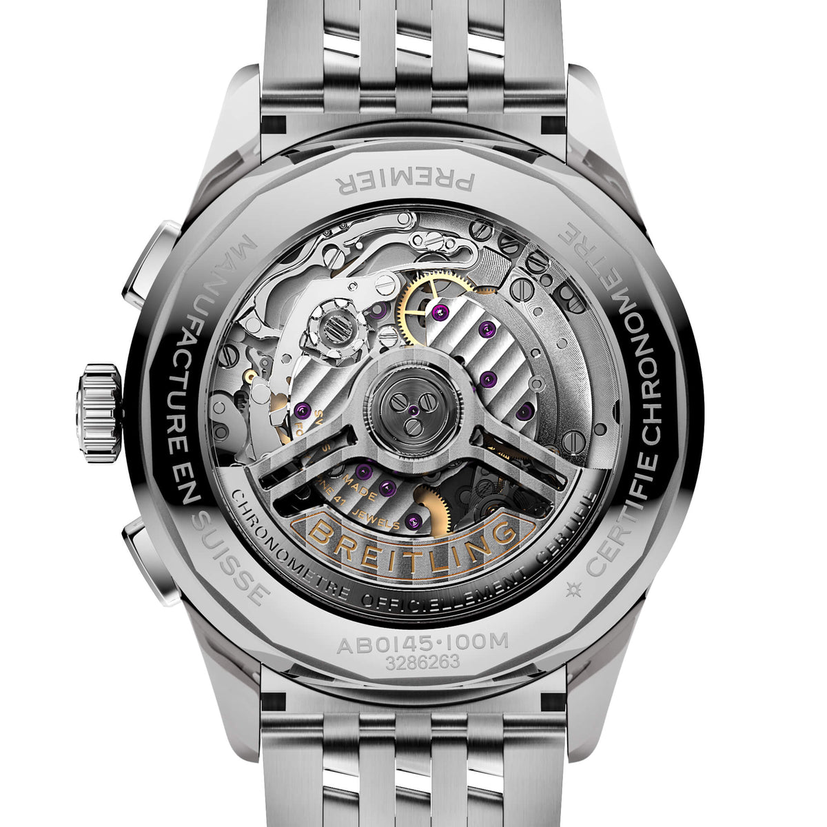  Shop Authentic Breitling Premier B01 Chronograph 42 Green Dial Silver Steel Strap Watch for Men - AB0145371L1A1 - Luxxuri