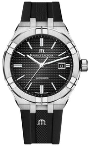 Shop Authentic Maurice Lacroix Aikon Automatic Black Dial Black Rubber Strap Watch For Men - AI6008-SS000-330-2 - Luxxuri