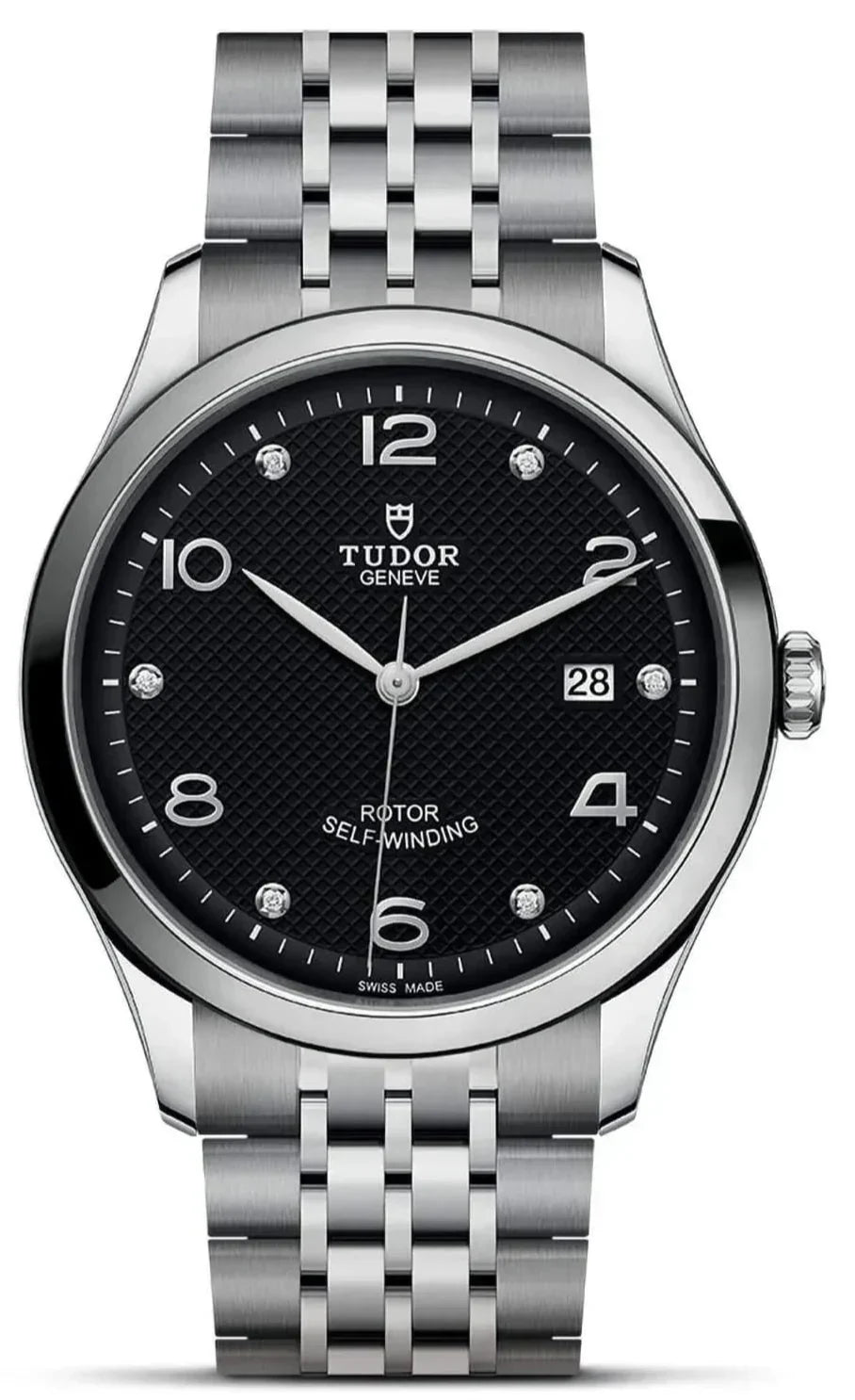  Shop Authentic Tudor 1926 Automatic Diamonds Black Dial Silver Steel Strap Watch for Men - M91650-0004 - Luxxuri