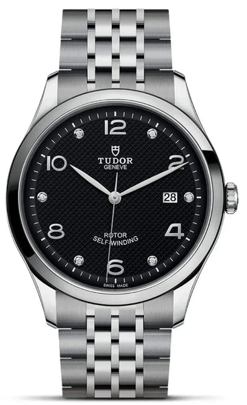  Shop Authentic Tudor 1926 Automatic Diamonds Black Dial Silver Steel Strap Watch for Men - M91650-0004 - Luxxuri