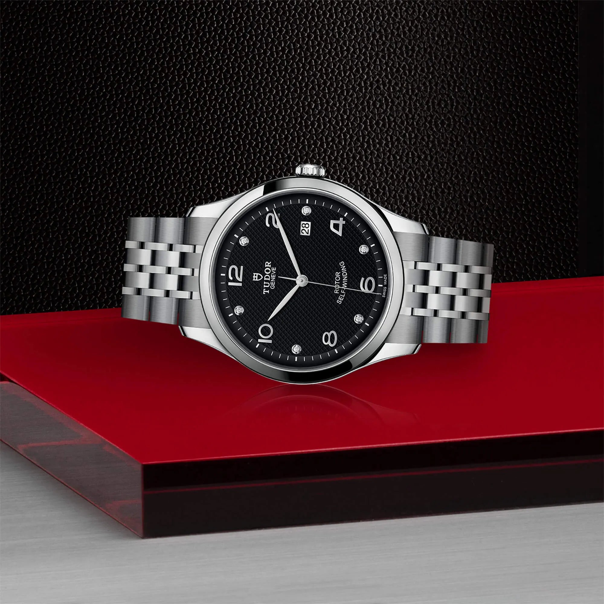  Shop Authentic Tudor 1926 Automatic Diamonds Black Dial Silver Steel Strap Watch for Men - M91650-0004 - Luxxuri