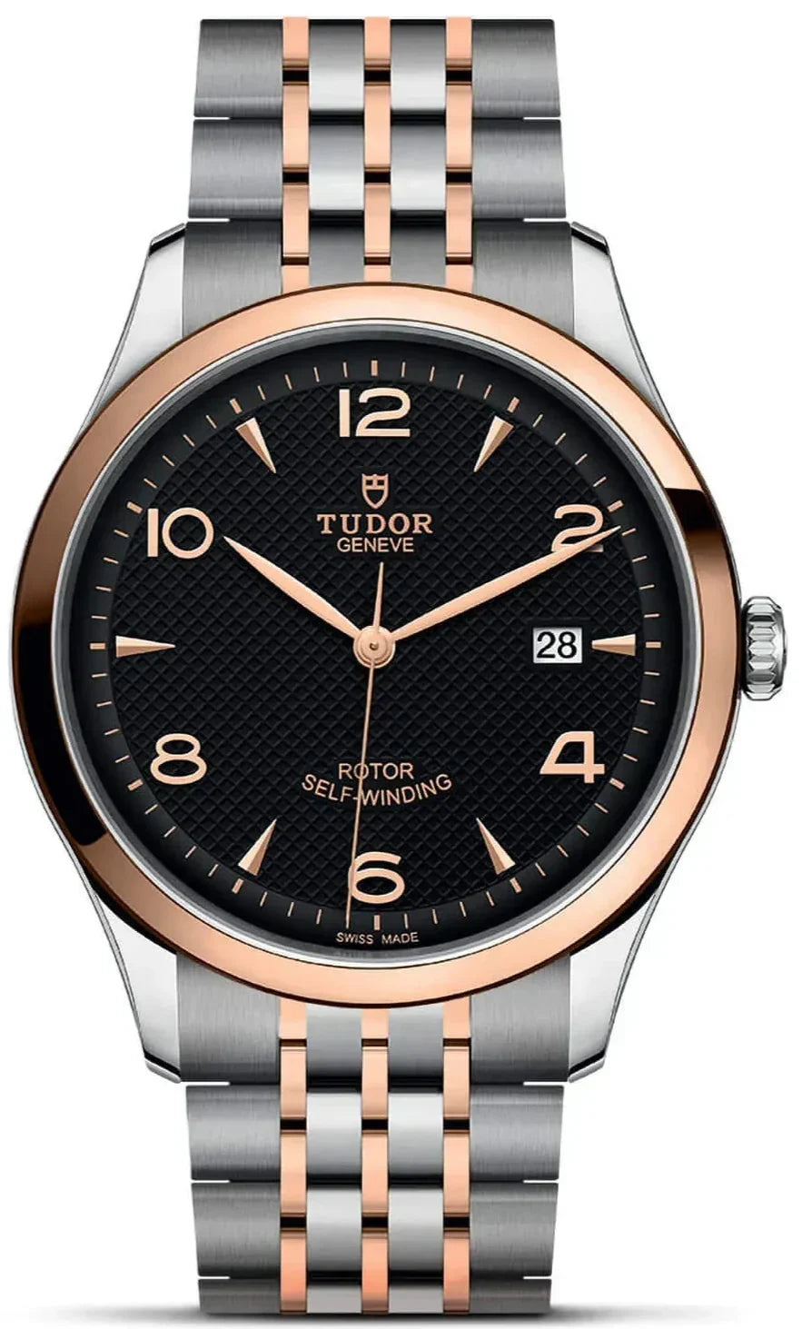  Shop Authentic Tudor 1926 Automatic Black Dial Two Tone Steel Strap Watch for Men - M91651-0003 - Luxxuri