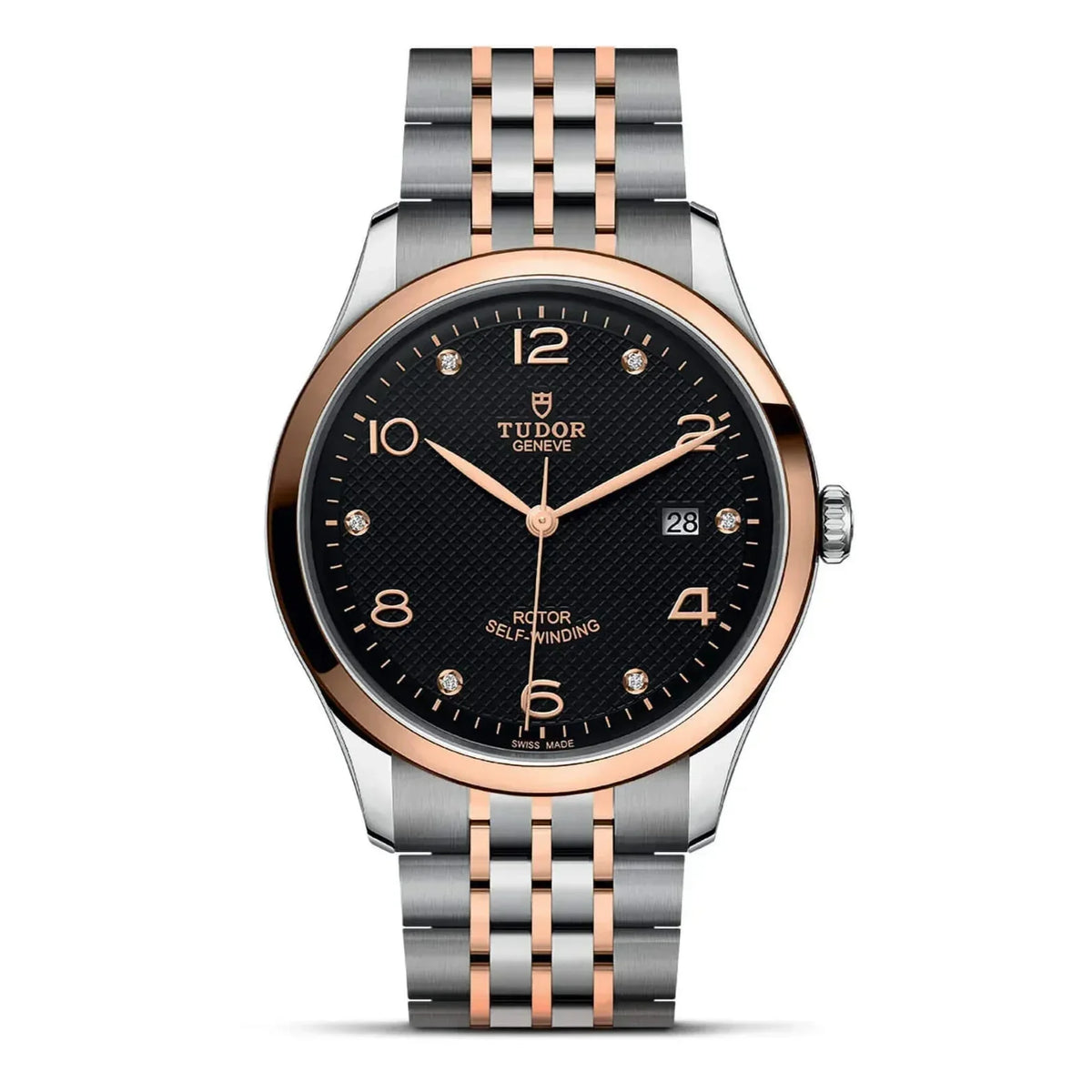  Shop Authentic Tudor 1926 Automatic Diamonds Black Dial Two Tone Steel Strap Watch for Men - M91651-0004 - Luxxuri