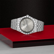  Shop Authentic Tudor Royal Day Date Diamonds Automatic Silver Dial Silver Steel Strap Watch for Men - M28600-0002 - Luxxuri