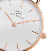  Shop Authentic Daniel Wellington Classic Dover White Dial White Nylon Strap Watch For Women - DW00100309 - Luxxuri