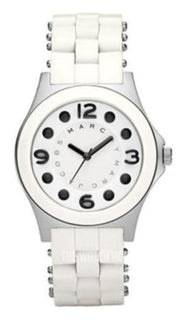  Shop Authentic Marc Jacobs Perry White Dial White Silicone Strap Watch for Women - MBM2533 - Luxxuri
