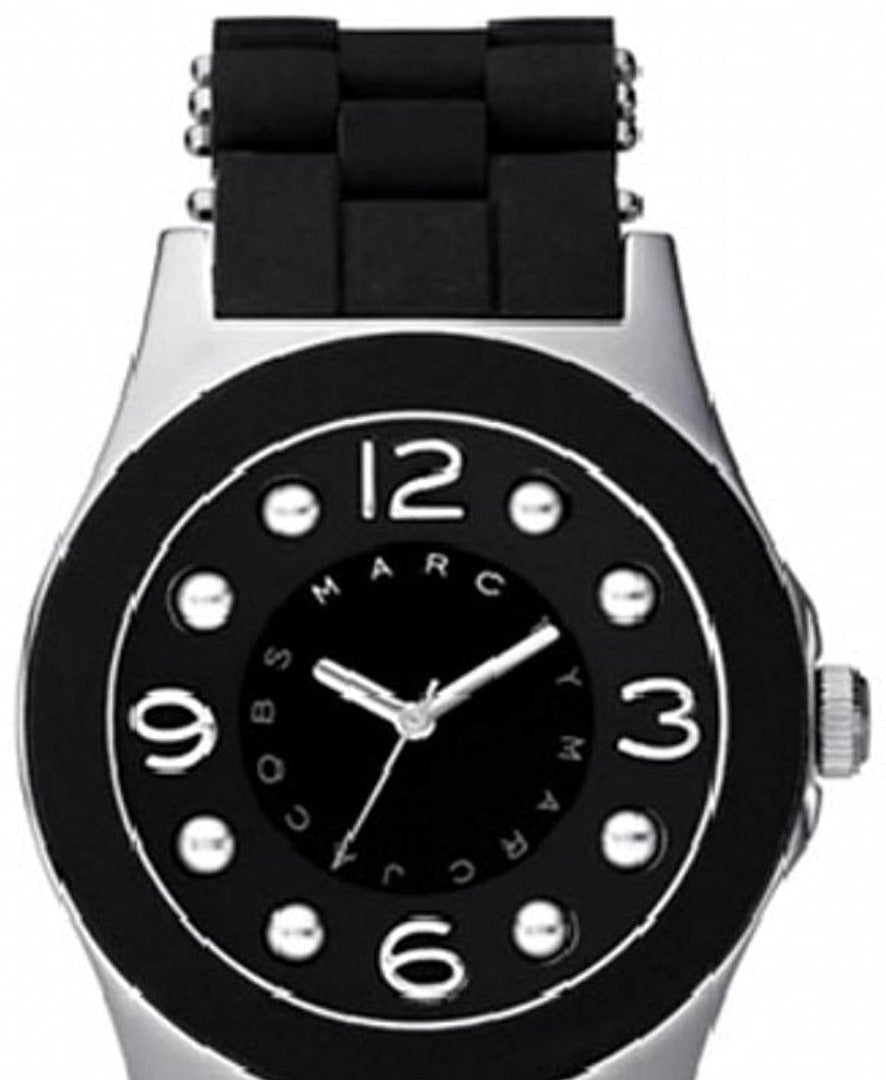  Shop Authentic Marc Jacobs Pelly Black Dial Black Silicone Strap Watch for Women - MBM2544 - Luxxuri
