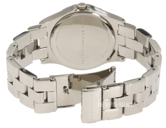  Shop Authentic Marc Jacobs Henry Diamonds White Dial Silver Steel Strap Watch for Women - MBM3044 - Luxxuri