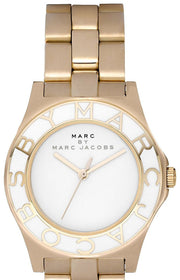  Shop Authentic Marc Jacobs Blade White Dial Gold Steel Strap Watch for Women - MBM3050 - Luxxuri