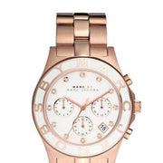  Shop Authentic Marc Jacobs Blade Chronograph White Dial Rose Gold Steel Strap Watch for Women - MBM3082 - Luxxuri