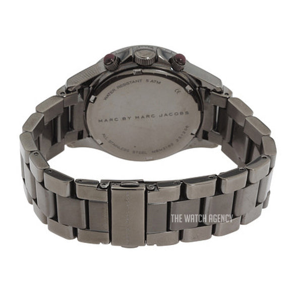  Shop Authentic Marc Jacobs Rock Chronograph Gunmetal Grey Dial Grey Steel Strap Watch for Men - MBM3160 - Luxxuri
