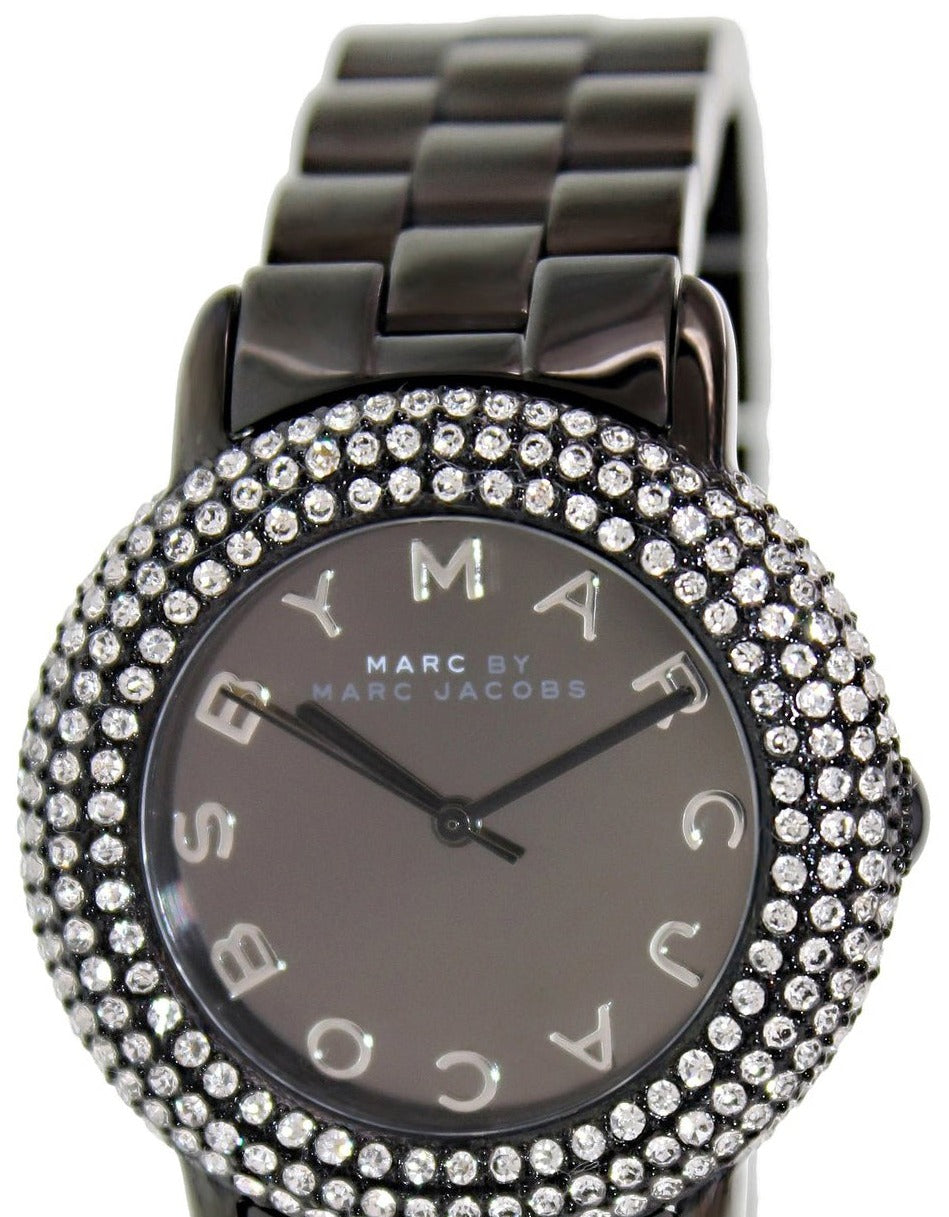  Shop Authentic Marc Jacobs Marci Black Dial Black Steel Dial Strap Watch for Women - MBM3193 - Luxxuri