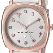 Shop Authentic Marc Jacobs Mandy White Dial White Leather Strap Watch for Women - MJ8678 - Luxxuri