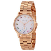  Shop Authentic Marc Jacobs Baker White Dial Rose Gold Steel Strap Watch for Women - MBM3441 - Luxxuri
