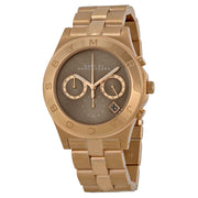  Shop Authentic Marc Jacobs Blade Chronograph Brown Dial Rose Gold Steel Strap Watch for Women - MBM3308 - Luxxuri