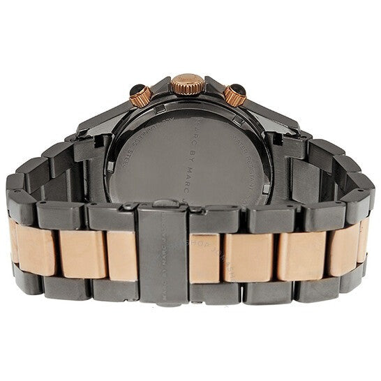  Shop Authentic Marc Jacobs Blade Chronograph Grey Dial Two Tone Steel Strap Watch for Women - MBM8583 - Luxxuri