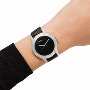  Shop Authentic Marc Jacobs Blade Black Dial Black Leather Strap Watch for Women - MBM1205 - Luxxuri