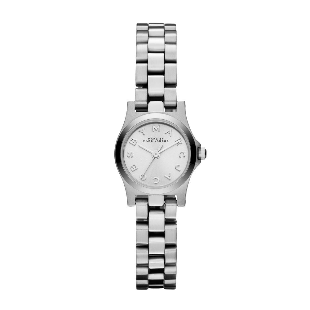  Shop Authentic Marc Jacobs Henry Dinky Silver Dial Silver Steel Strap Watch for Women - MBM3198 - Luxxuri