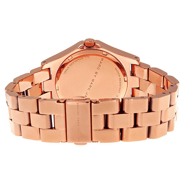  Shop Authentic Marc Jacobs Henry Rose Gold Dial Rose Gold Steel Strap Watch for Women - MBM3212 - Luxxuri