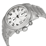  Shop Authentic Marc Jacobs Larry Chronograph White Dial Silver Steel Strap Watch for Men - MBM5030 - Luxxuri
