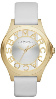 Shop Authentic Marc Jacobs Henry Skeleton White Dial White Leather Strap Watch for Women - MBM1339 - Luxxuri