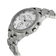  Shop Authentic Marc Jacobs Henry Chronograph Silver Dial Silver Steel Strap Watch for Women - MBM3104 - Luxxuri