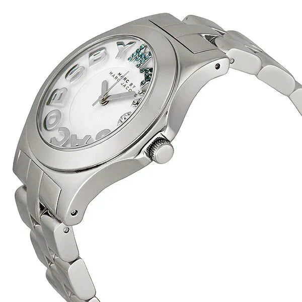  Shop Authentic Marc Jacobs Rivera White Dial Silver Steel Strap Watch for Women - MBM3136 - Luxxuri