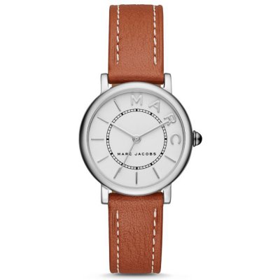  Shop Authentic Marc Jacobs Roxy Silver Dial Brown Leather Strap Watch for Women - MJ1572 - Luxxuri