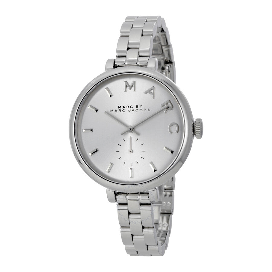  Shop Authentic Marc Jacobs Sally Silver Dial Silver Steel Strap Watch for Women - MBM3362 - Luxxuri