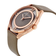  Shop Authentic Marc Jacobs Tether Grey Dial Grey Leather Strap Watch for Women - MBM1375 - Luxxuri