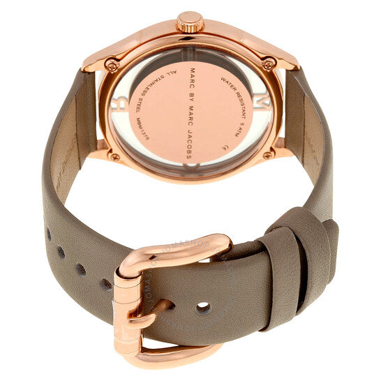  Shop Authentic Marc Jacobs Tether Grey Dial Grey Leather Strap Watch for Women - MBM1375 - Luxxuri