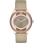  Shop Authentic Marc Jacobs Tether Grey Dial Grey Leather Strap Watch for Women - MBM1375 - Luxxuri