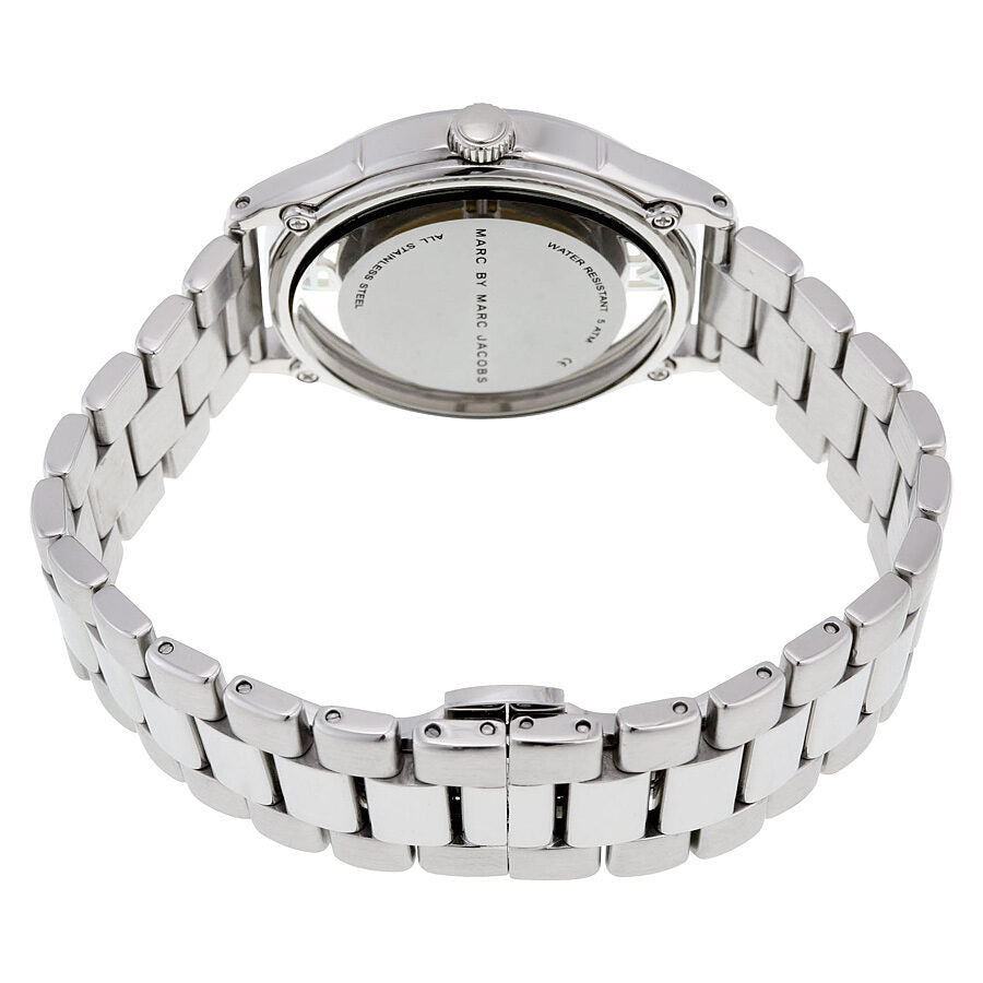  Shop Authentic Marc Jacobs Tether Transparent Silver Dial Silver Steel Strap Watch for Women - MBM3412 - Luxxuri