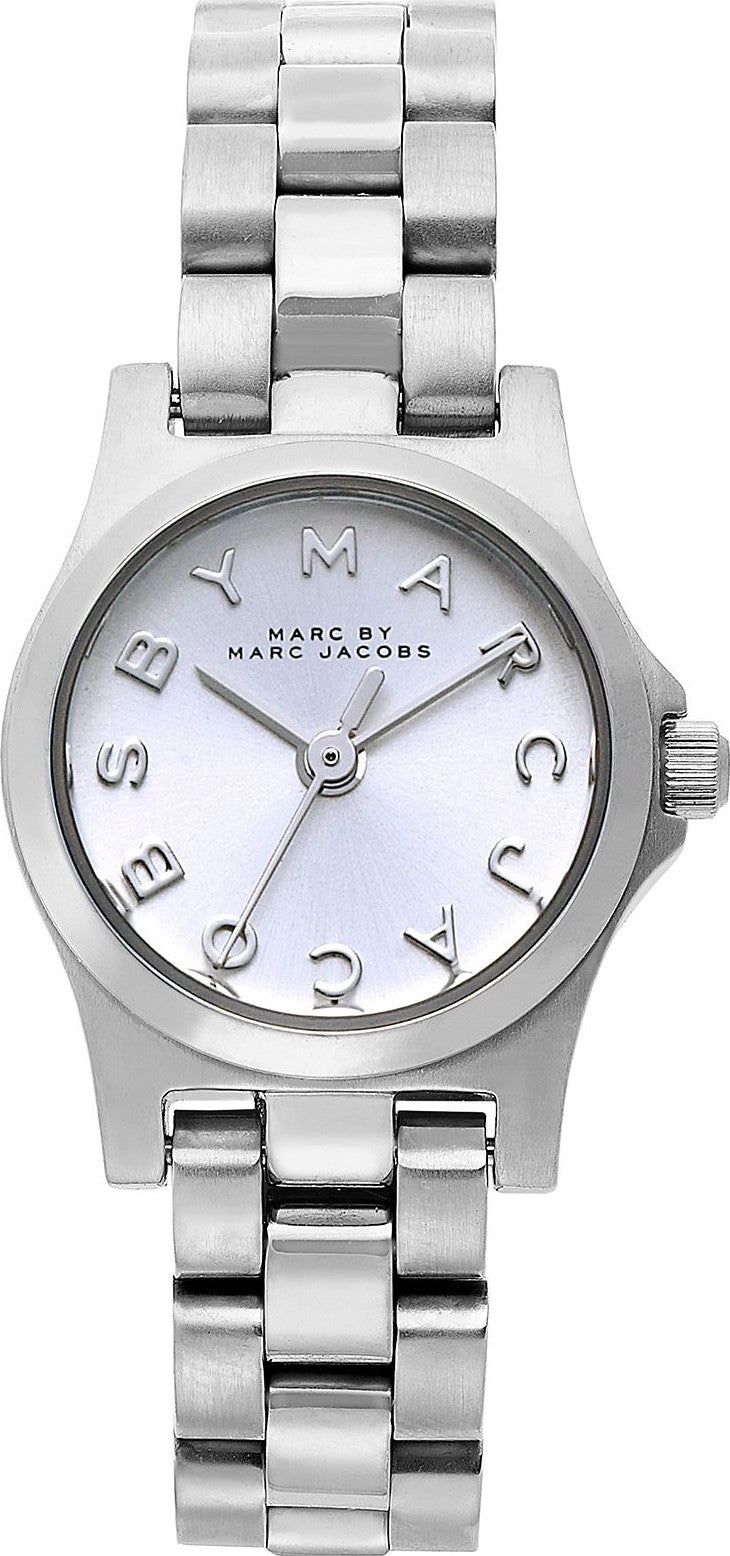  Shop Authentic Marc Jacobs Henry Dinky Silver Dial Silver Steel Strap Watch for Women - MBM3198 - Luxxuri