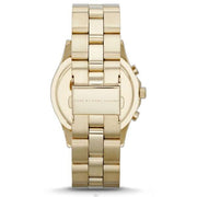  Shop Authentic Marc Jacobs Blade Chronograph Black Dial Gold Steel Strap Watch for Women - MBM3309 - Luxxuri
