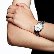  Shop Authentic Marc Jacobs Marc White Dial Silver Steel Strap Watch for Women - MBM3420 - Luxxuri