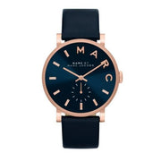  Shop Authentic Marc Jacobs Baker Navy Blue Dial Navy Blue Leather Strap Watch for Women - MBM1329 - Luxxuri