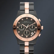  Shop Authentic Marc Jacobs Blade Chronograph Grey Dial Two Tone Steel Strap Watch for Women - MBM3180 - Luxxuri
