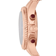  Shop Authentic Marc Jacobs Rock Chronograph Mother of Pearl Red Dial Rose Gold Steel Strap Unisex Watch - MBM3251 - Luxxuri