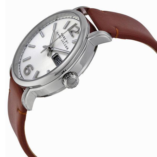  Shop Authentic Marc Jacobs Fergus White Dial Brown Leather Strap Watch for Men - MBM5080 - Luxxuri