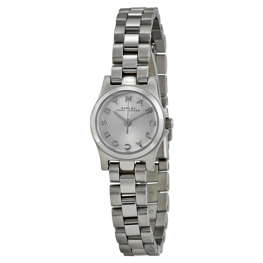  Shop Authentic Marc Jacobs Henry Dinky Silver Dial Silver Steel Strap Watch for Women - MBM3198 - Luxxuri