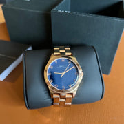  Shop Authentic Marc Jacobs Henry Blue Dial Rose Gold Steel Strap Watch for Women - MBM3213 - Luxxuri