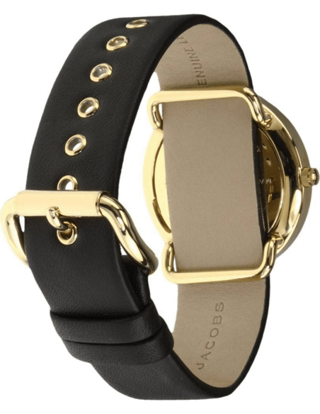  Shop Authentic Marc Jacobs Amy Black Dial Black Leather Strap Watch for Women - MBM1154 - Luxxuri