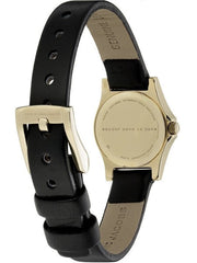  Shop Authentic Marc Jacobs Henry Dinky Black Dial Black Leather Strap Watch for Women - MBM1240 - Luxxuri