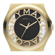  Shop Authentic Marc Jacobs Henry Skeleton Black Dial Black Leather Strap Watch for Women - MBM1246 - Luxxuri