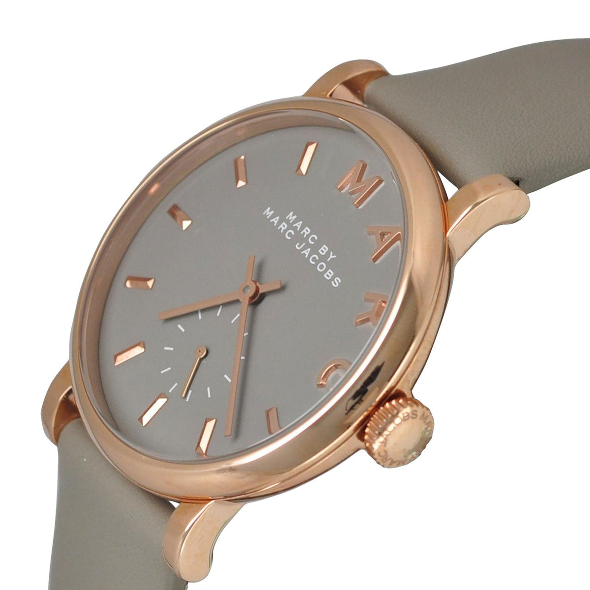  Shop Authentic Marc Jacobs Baker Grey Dial Grey Leather Strap Watch for Women - MBM1266 - Luxxuri