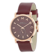  Shop Authentic Marc Jacobs Baker Maroon Dial Maroon Leather Strap Watch for Women - MBM1267 - Luxxuri